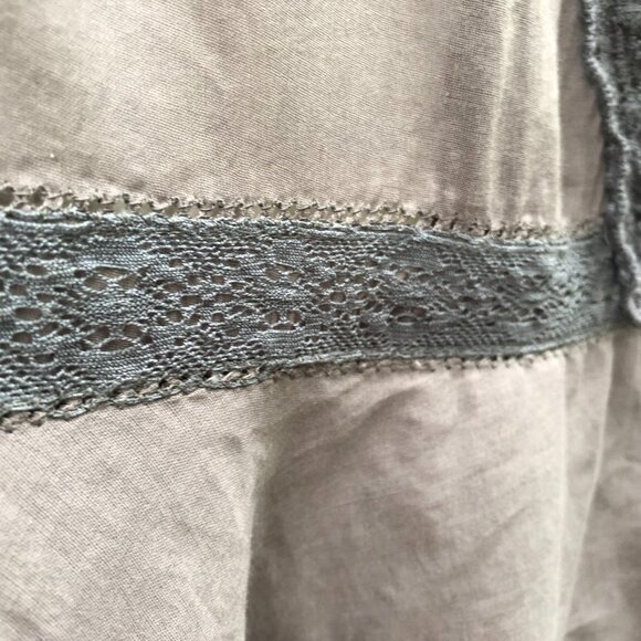 Ewa I Walla Dress Velvet Crochet Layered Lagenlook. - Picture 6 of 14